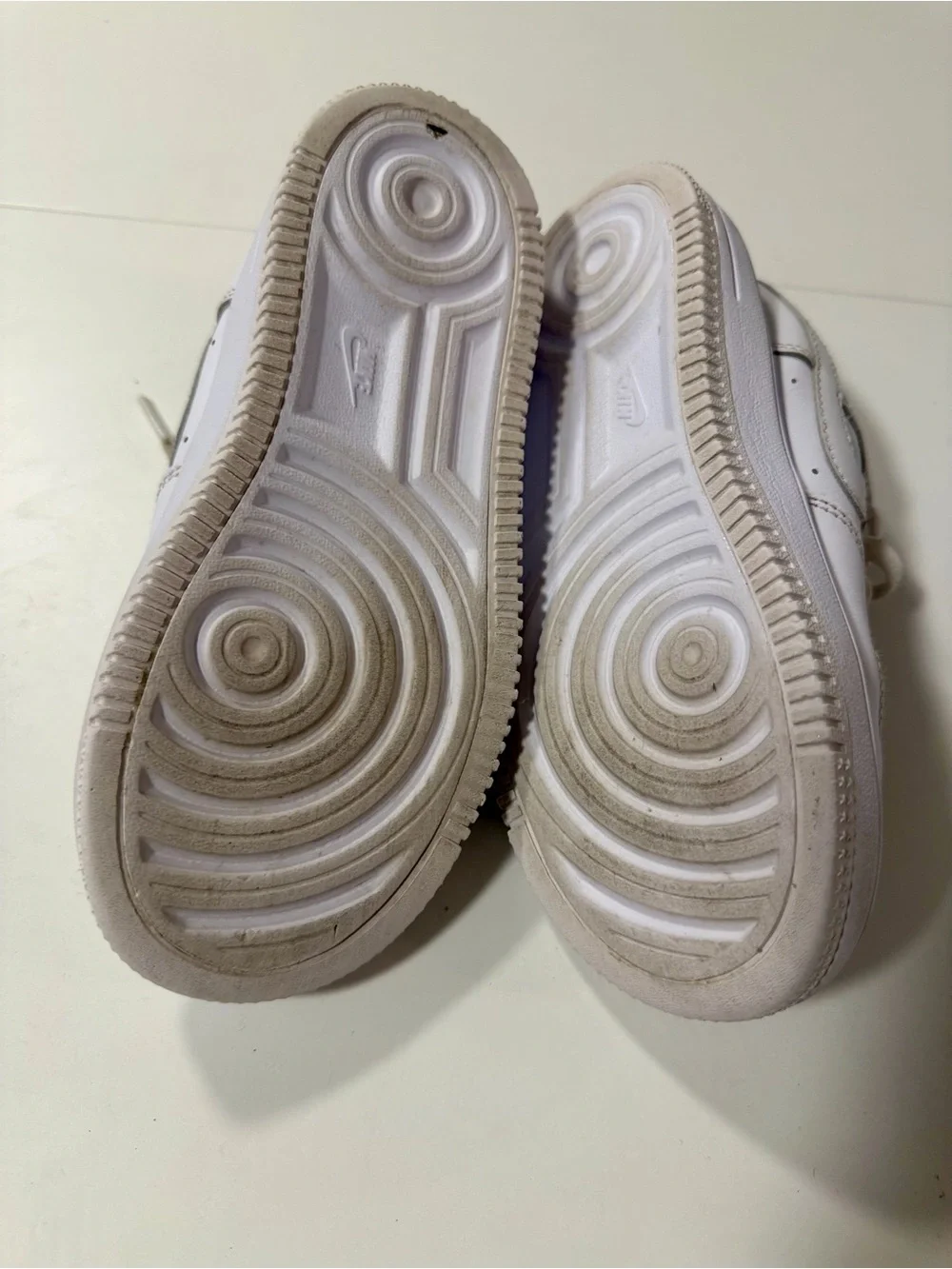 Nike Force 1 Low Kids 13.5C Triple White Leather Sneakers
